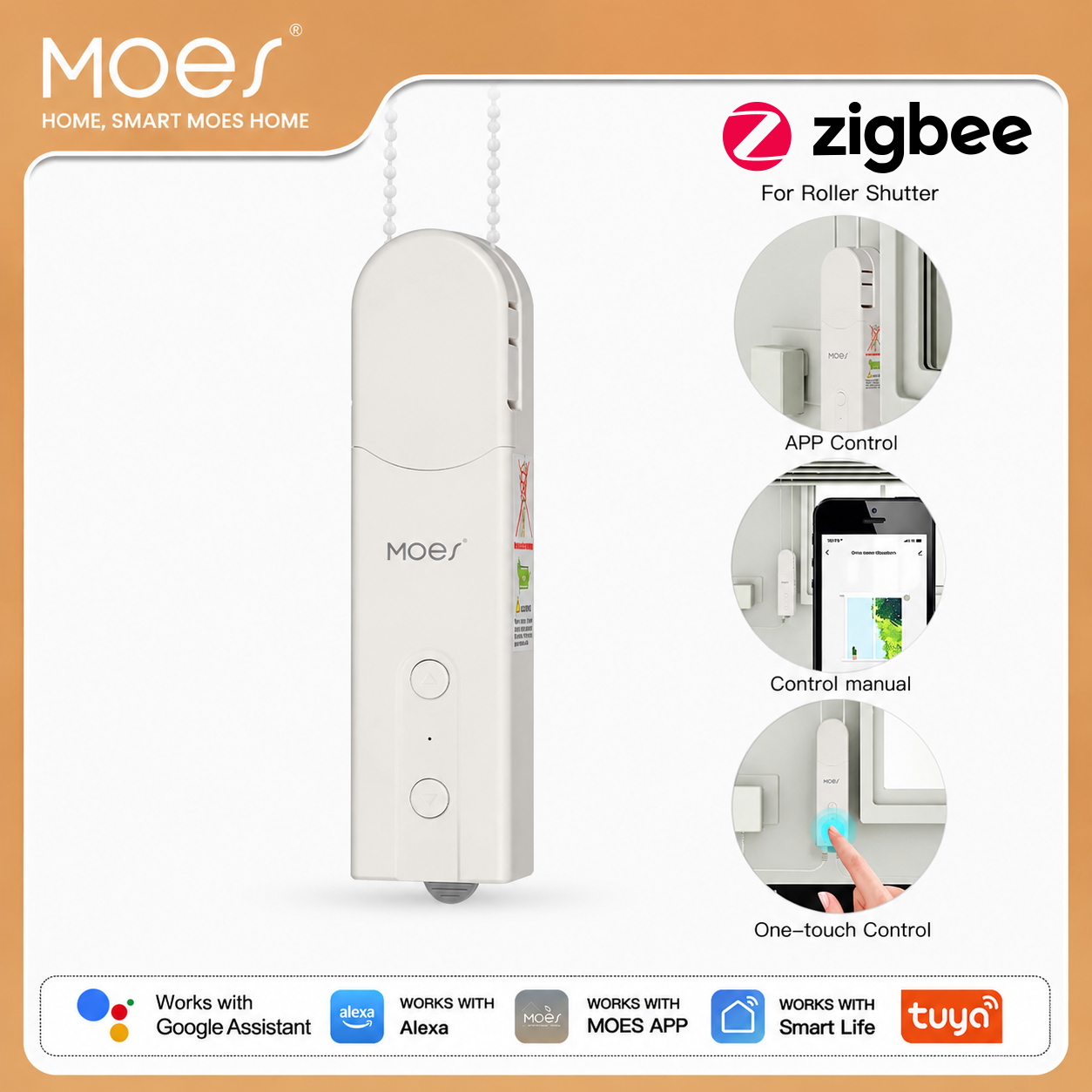 Curtain Motor - MOES ZigBee Smart DIY Motorized Roller
