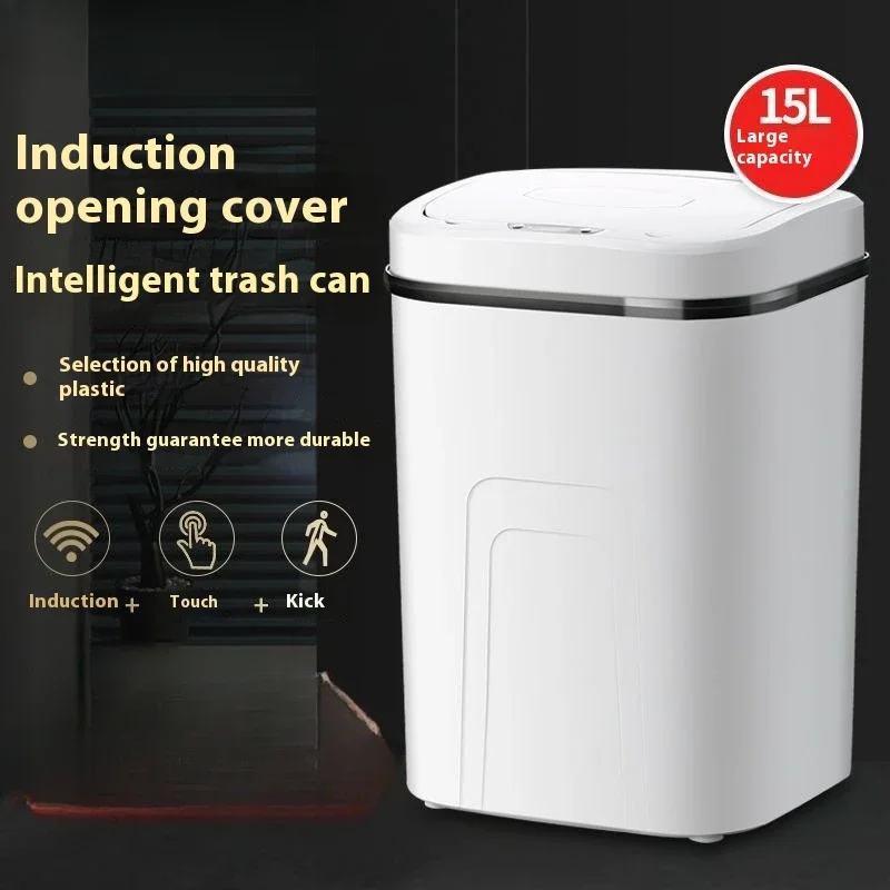 Smart Home Kitchen - 15L Smart Trash Can Automatic Sensor
