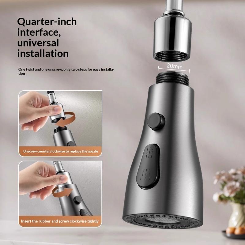 Smart Home Kitchen - Kitchen Pull Out Faucet Sprayer Nozzle