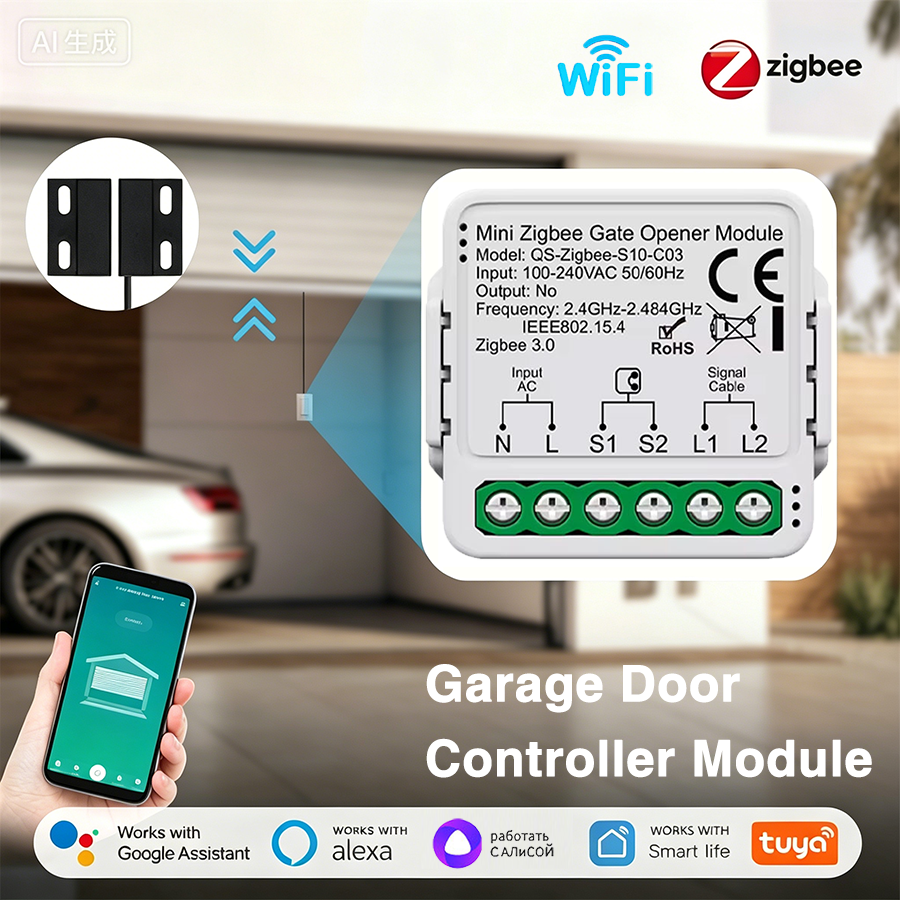 Smart Home Button - Tuya Smart WiFi or Zigbee Garage
