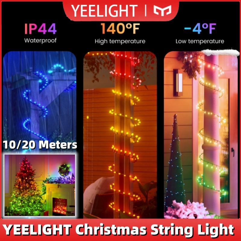 Smart Home Yeelight - YEELIGHT Christmas String Lights RGB Dynamic