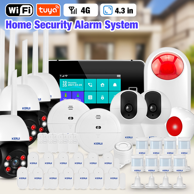 Smart Home Kits - KERUI 4.3 Inch Touch Screen Home