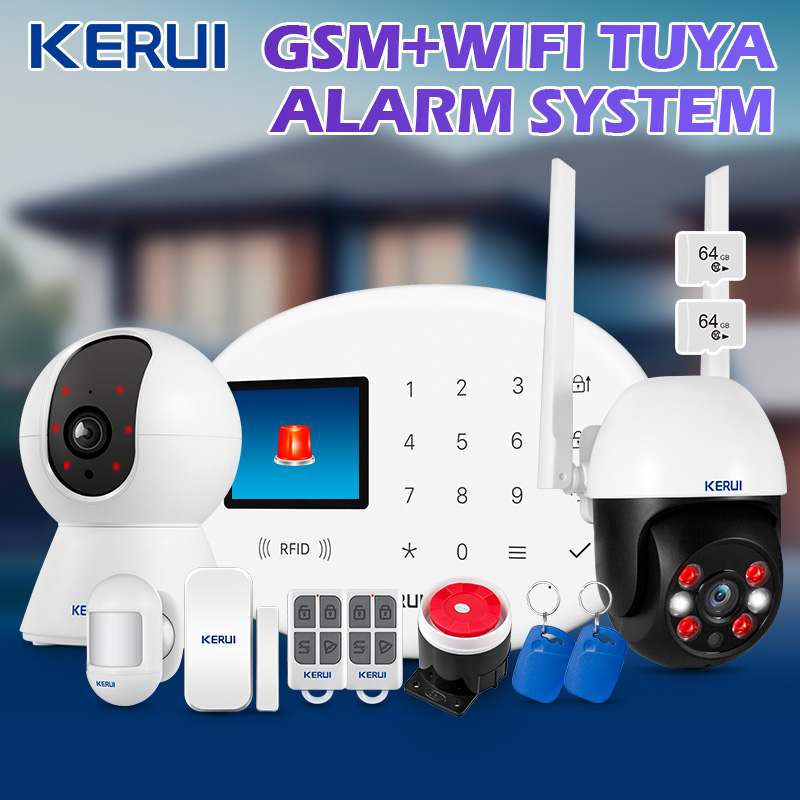 Smart Home Kits - KERUI Tuya Wireless Home Alarm Kit