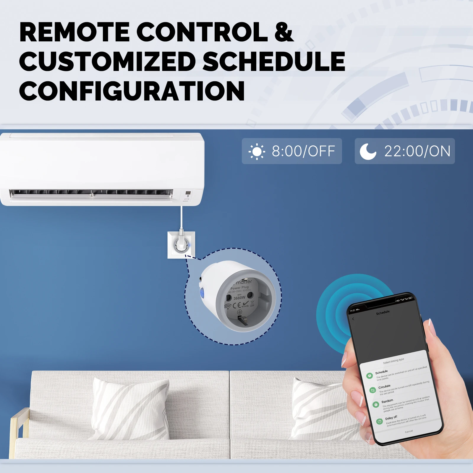 MOES Smart EU/US/UK Plug Matte - огляд і ціна Smart Home Hub Matter