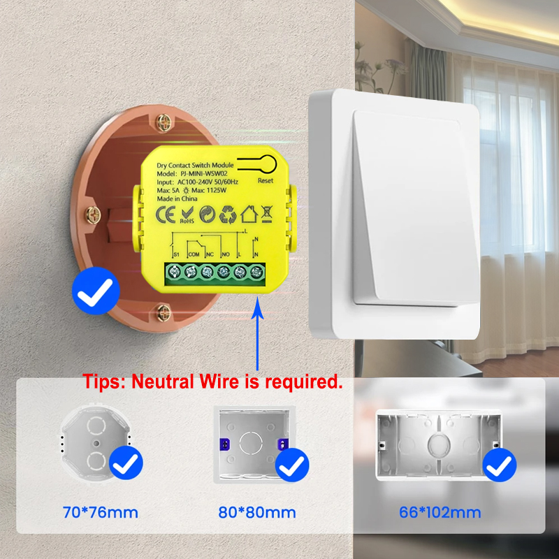 Smart ZigBee Dry Contact Switc - огляд і ціна Smart Home Button