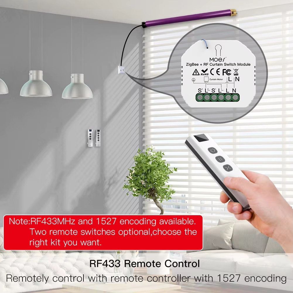 MOES ZigBee Smart RF433 Curtai - огляд і ціна Smart Home Button