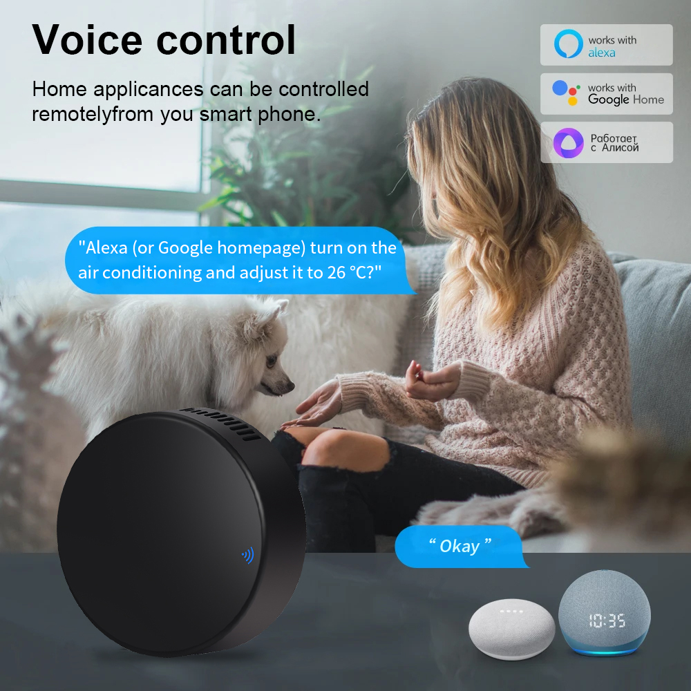 Tuya WiFi RF IR Remote Control - огляд і ціна Smart Home Voice Assistant