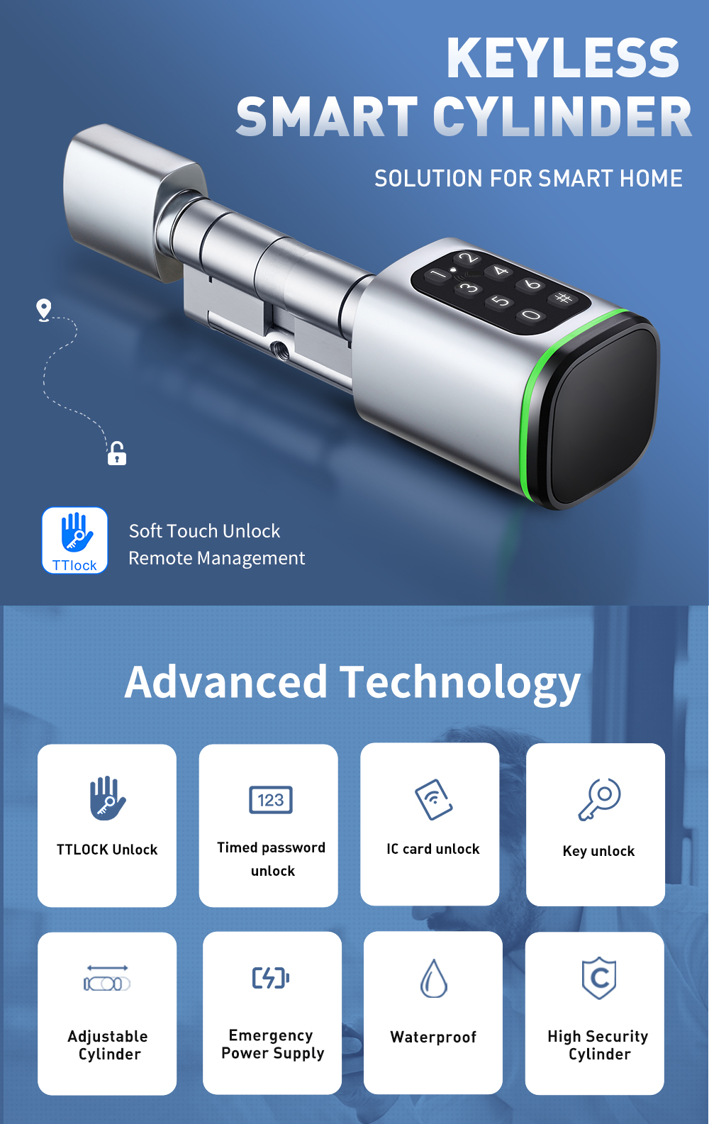 60 40 30 60 smart cylinder loc - огляд і ціна Smart Home Hotel
