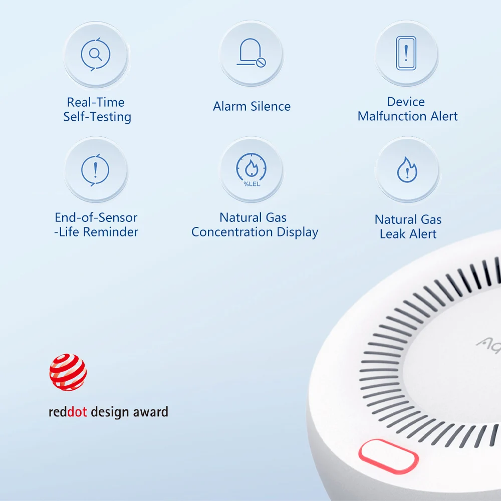 Aqara Natural Gas Detector Sma - огляд і ціна Smart Home Yeelight