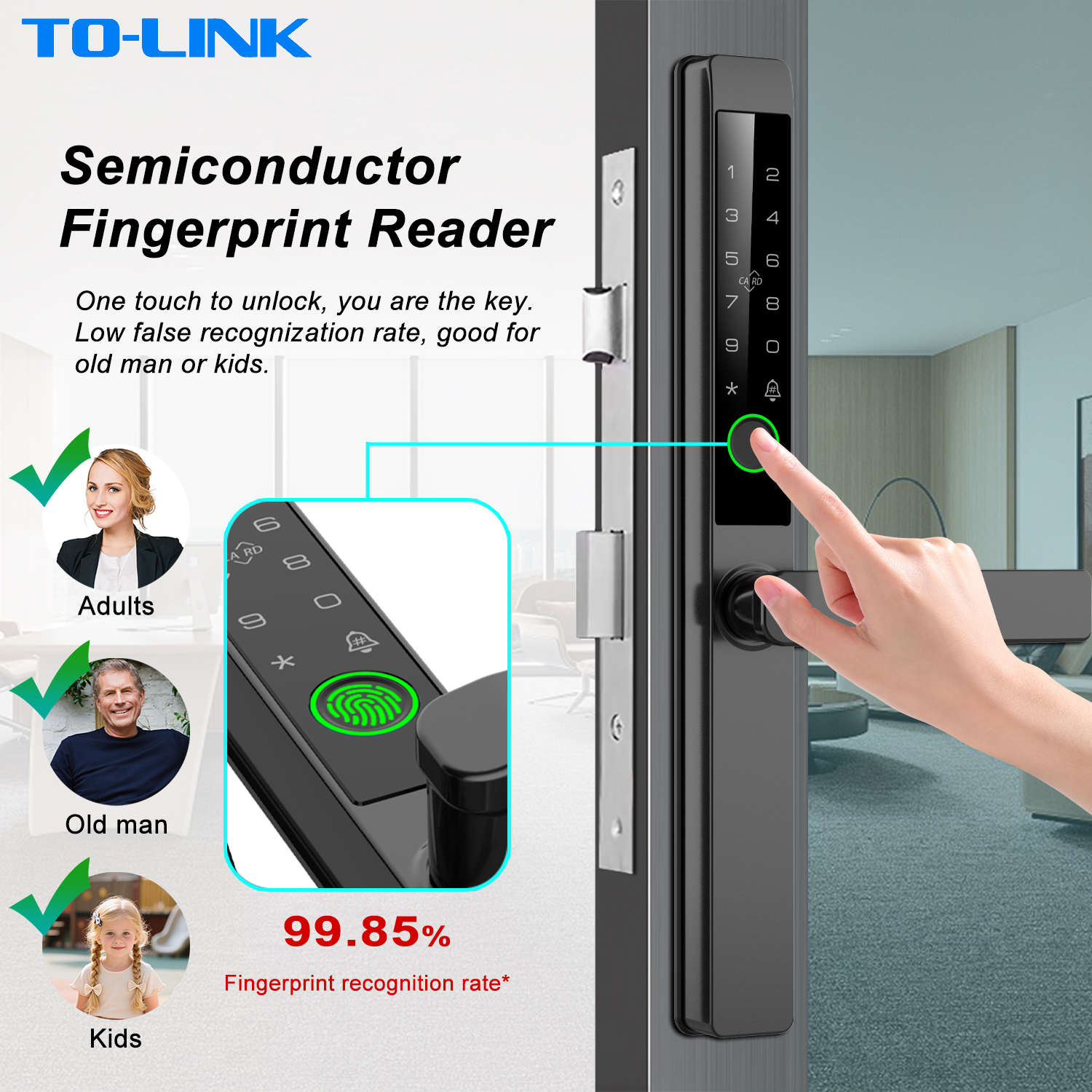 Tolink Key Card Password Tuya  - огляд і ціна Smart Door Lock