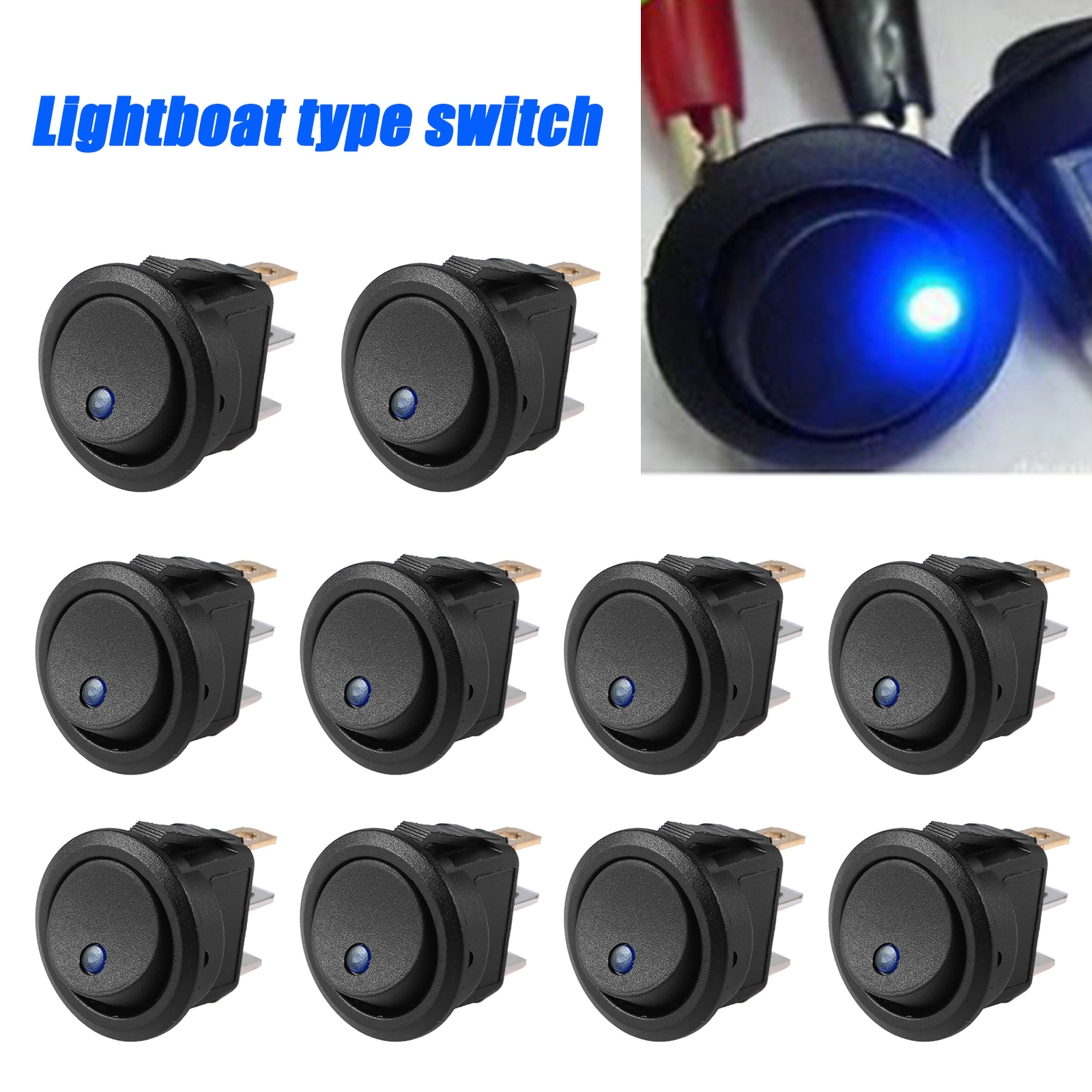 10pcs Car Control Switch Round - огляд і ціна Smart Light Switch