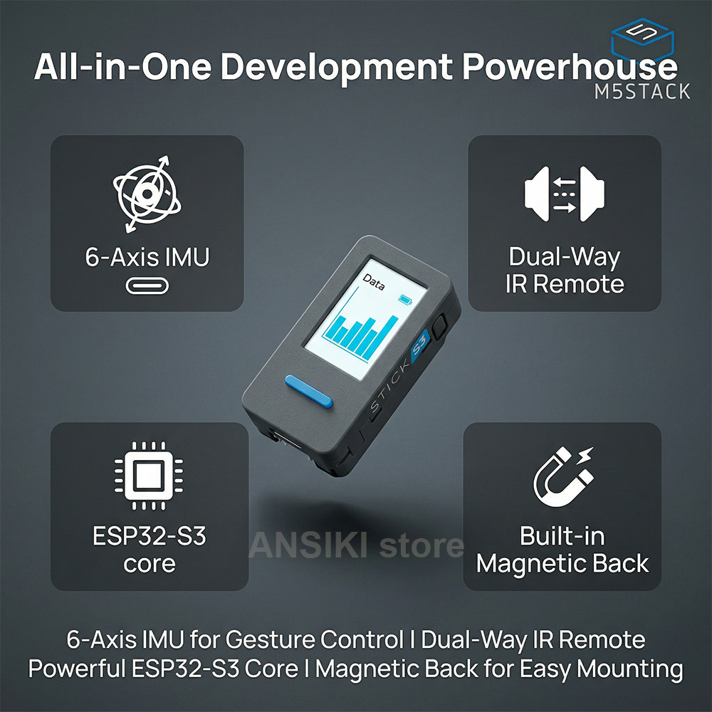M5Stack M5StickS3 ESP32-S3 IoT - огляд і ціна Smart Home Kits