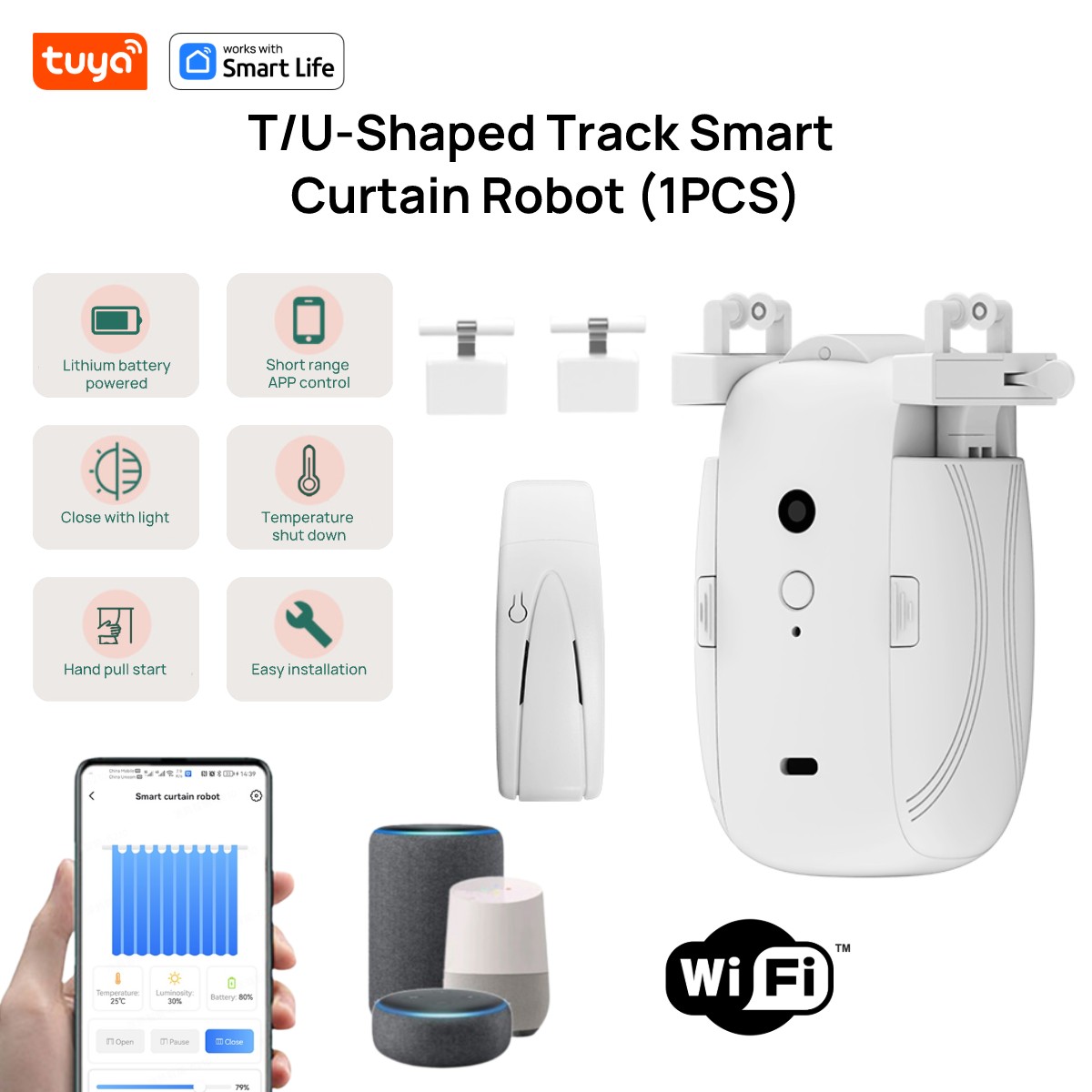 Tuya Smart WiFi Curtain Robot  - огляд і ціна Smart Home Hub Matter