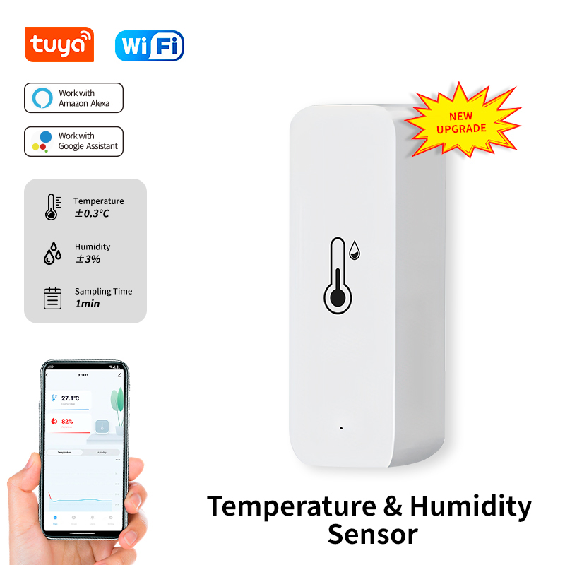 Tuya WiFi Temperature and Humi - огляд і ціна Smart Home Voice Assistant