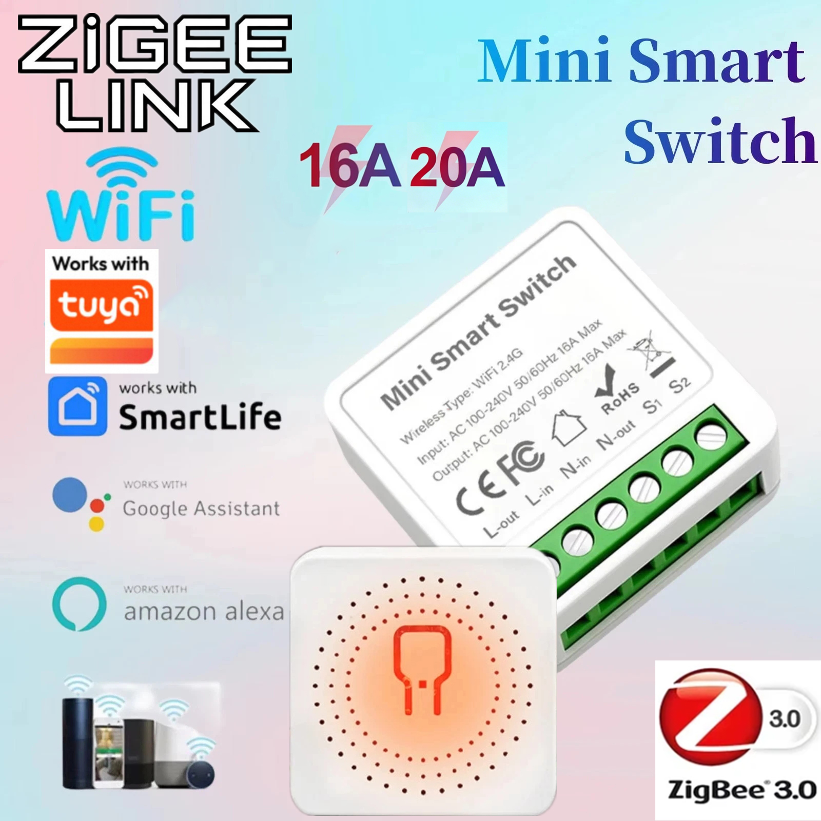 For Tuya Mini Smart WiFi Switc - огляд і ціна Smart Home Button
