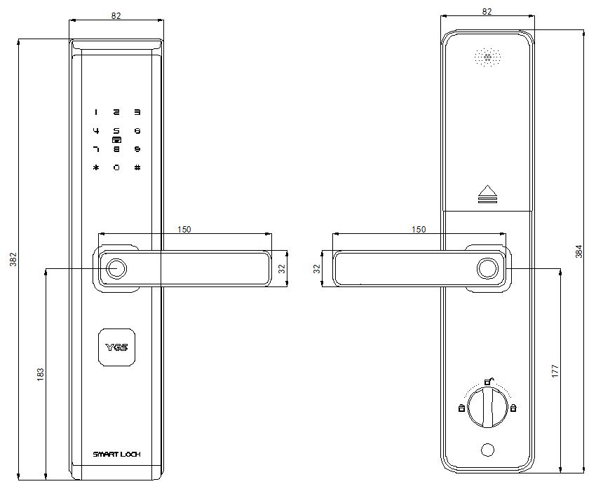 Advanced Digital Double Sided  - огляд і ціна Smart Door Lock
