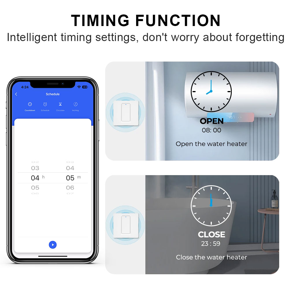Smart Water Heater Switch/WiFi - огляд і ціна Smart Home Button