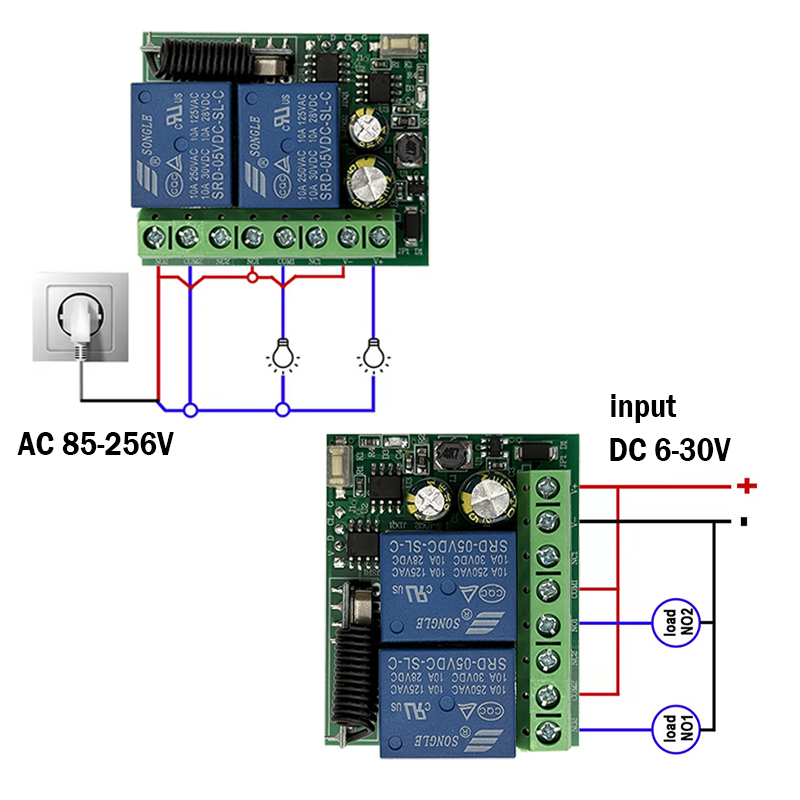 DC 12V 24V AC 220V RF433 2CH M - огляд і ціна Curtain Motor