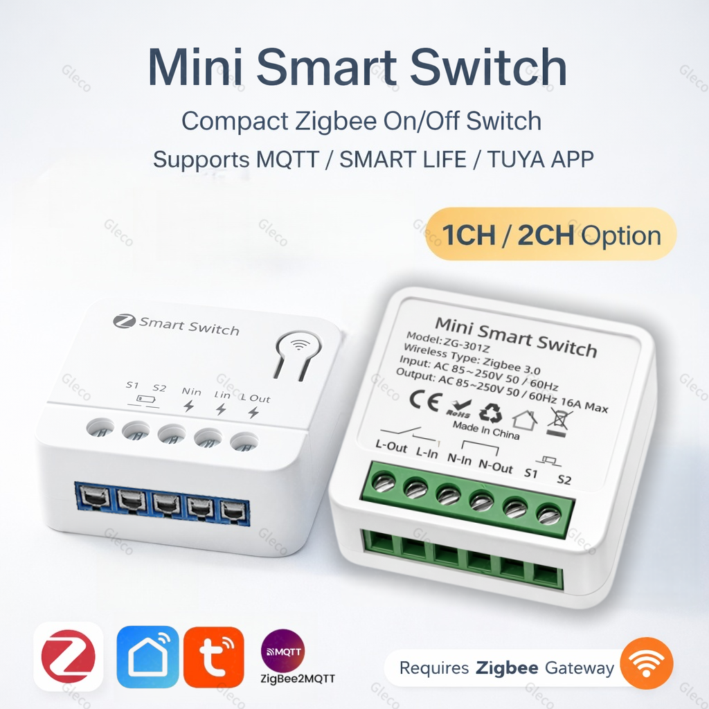 Zigbee TUYA 1/2Gang Mini Smart - огляд і ціна Smart Light Switch