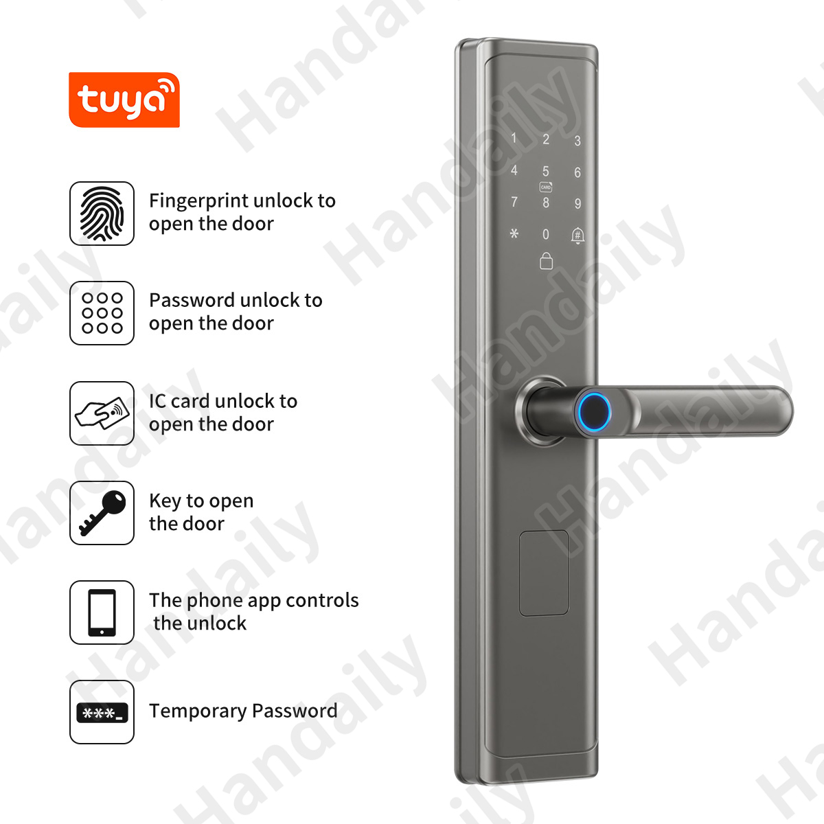 Tuya Wifi TTlock App Fingerpri - огляд і ціна Smart Door Lock