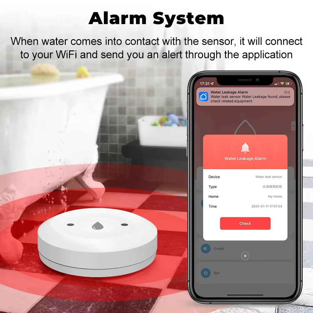 Tuya ZigBee 3.0 Water Leak Det - огляд і ціна Smart Home Kitchen