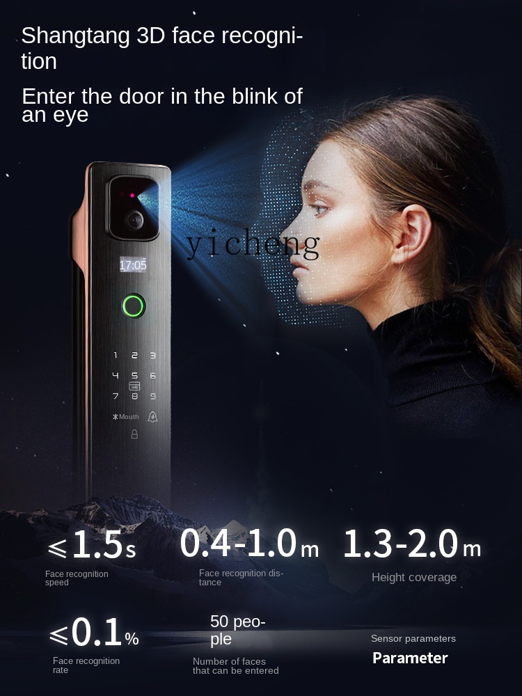 cc293d Face Recognition Smart  - огляд і ціна Smart Door Lock