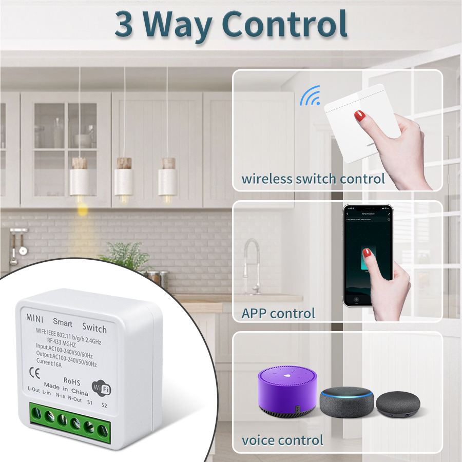 16A Tuya WiFi DIY Smart Switch - огляд і ціна Smart Home Improvement