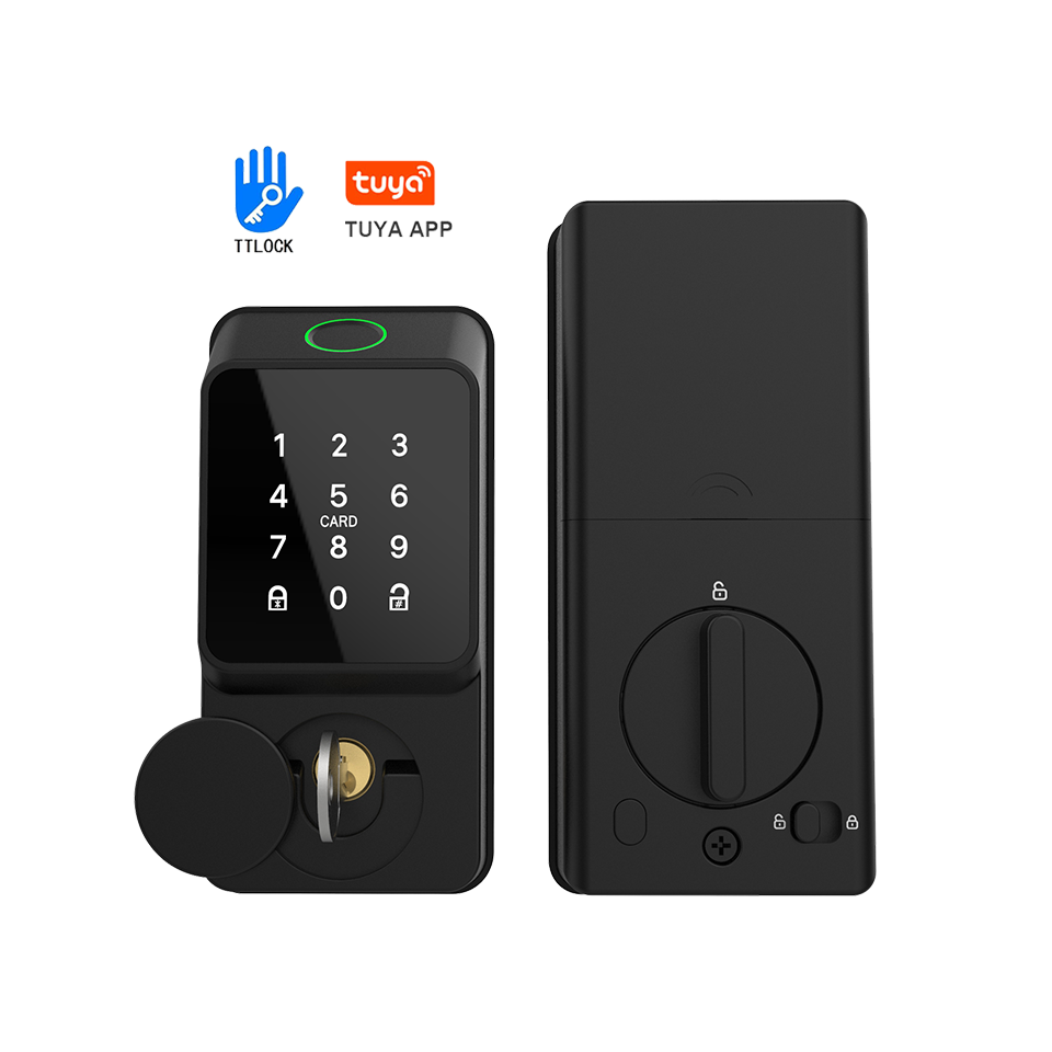 Black Smart Deadbolt Lock Fing - огляд і ціна Smart Door Lock