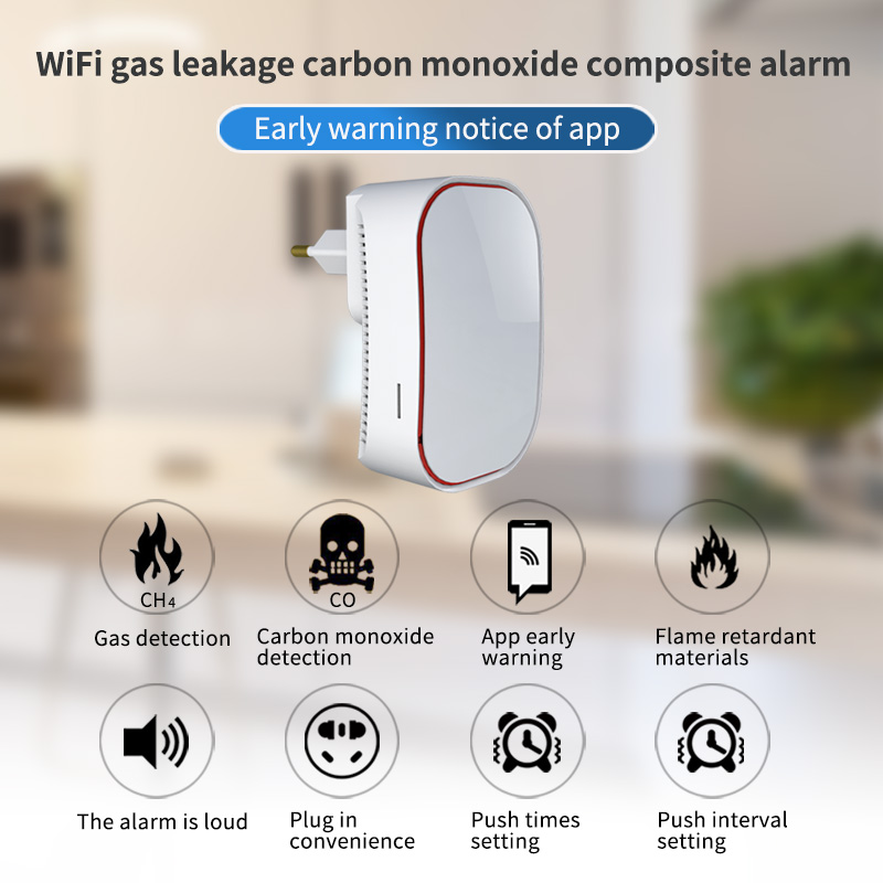 Wifi CH4 Natural Gas Leak Sens - огляд і ціна Smart Home Kitchen