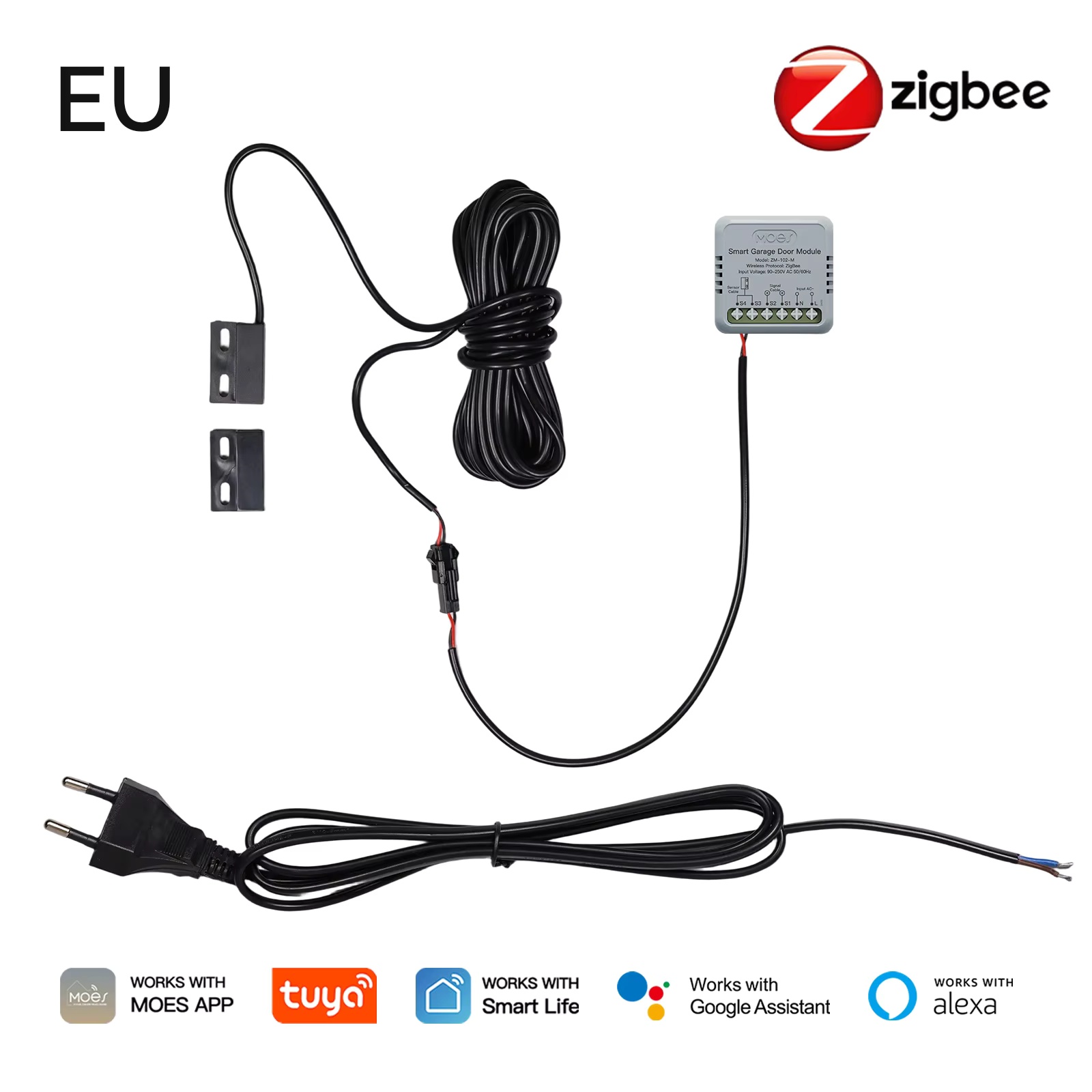 MOES Zigbee Garage Door Contro - огляд і ціна Smart Home Voice Assistant