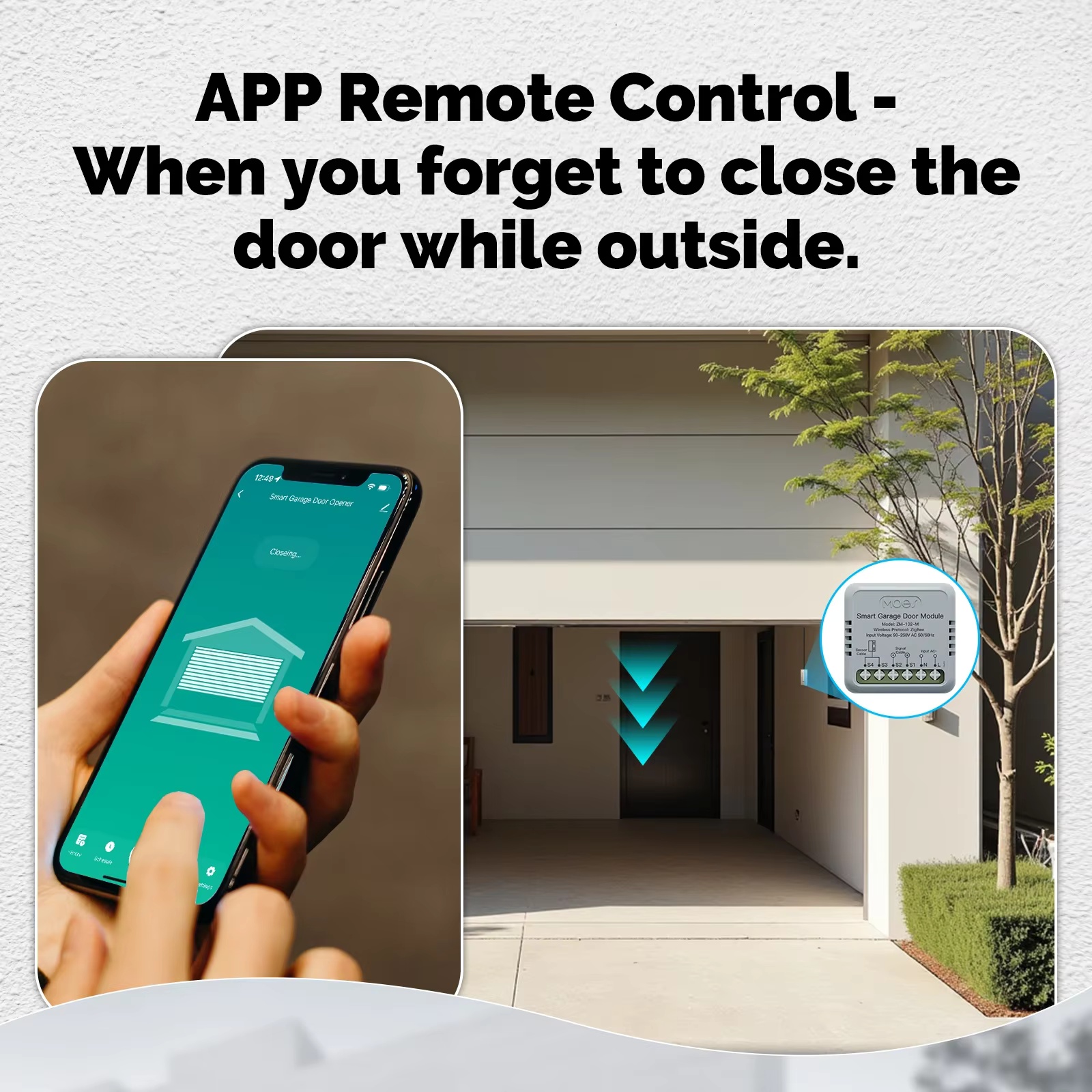 MOES Zigbee Garage Door Contro - огляд і ціна Smart Home Voice Assistant
