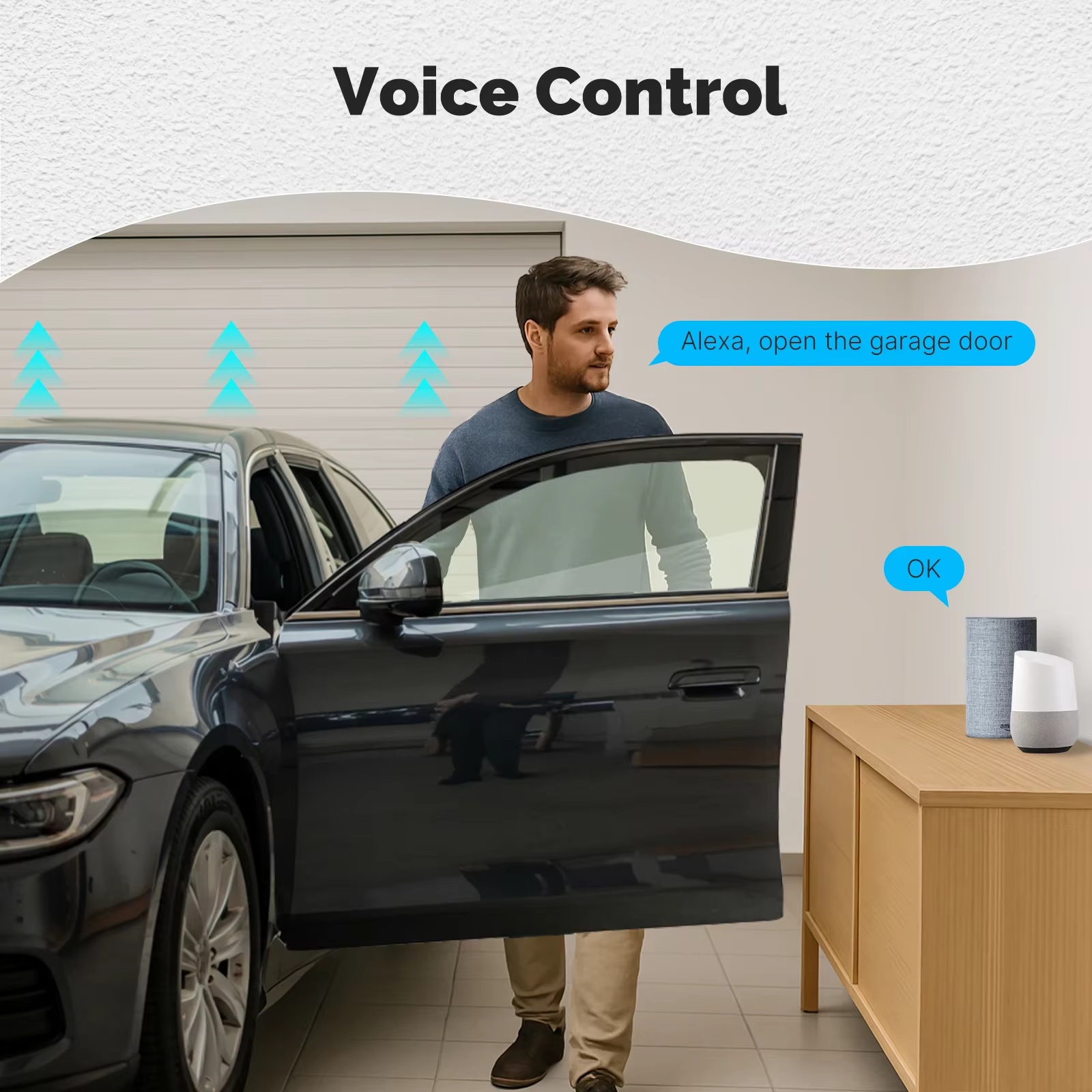 MOES Zigbee Garage Door Contro - огляд і ціна Smart Home Voice Assistant