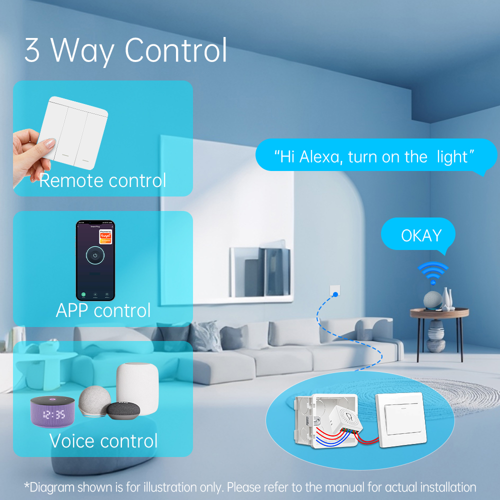 Tuya Smart WiFi Switch For Lig - огляд і ціна Smart Home Voice Assistant