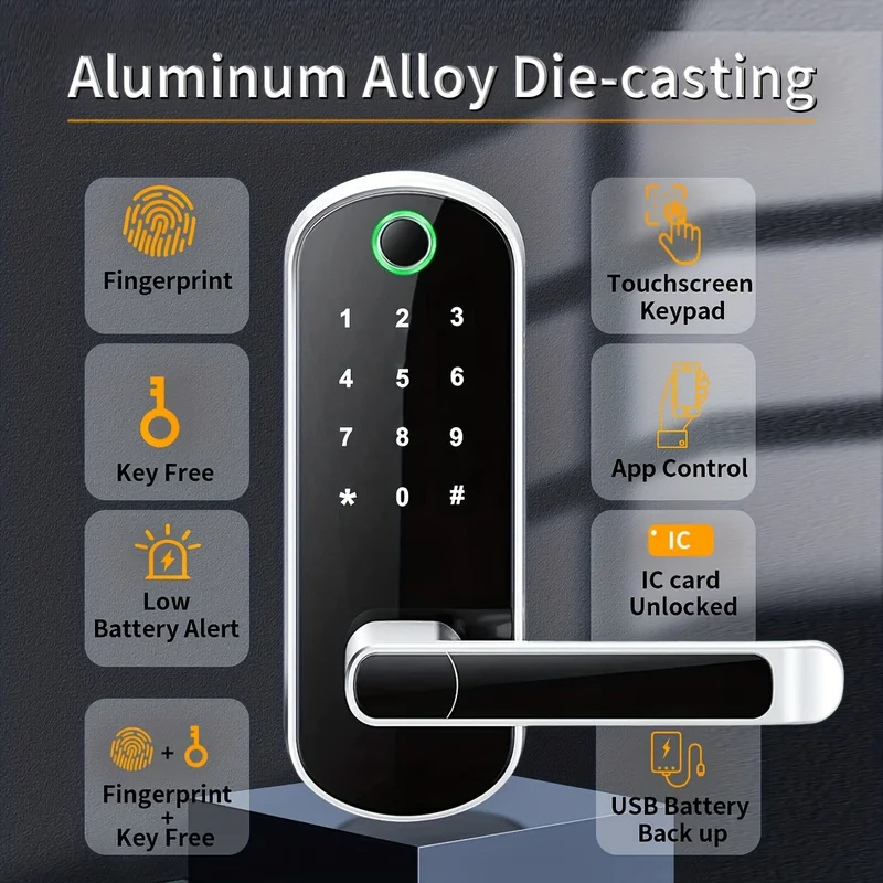 New Smart Fingerprint Door Loc - огляд і ціна Smart Door Lock