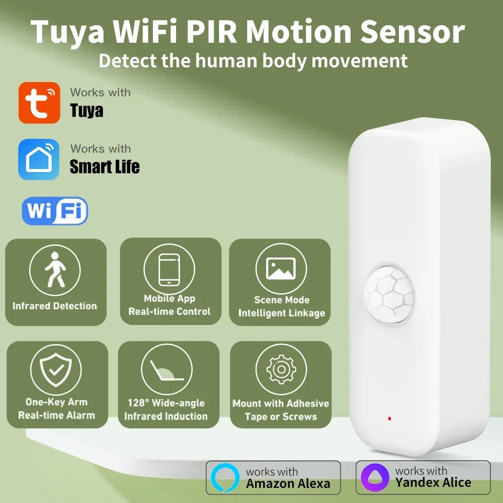 Tuya WiFI Motion Sensor PIR Sm - огляд і ціна Smart Home Outdoor