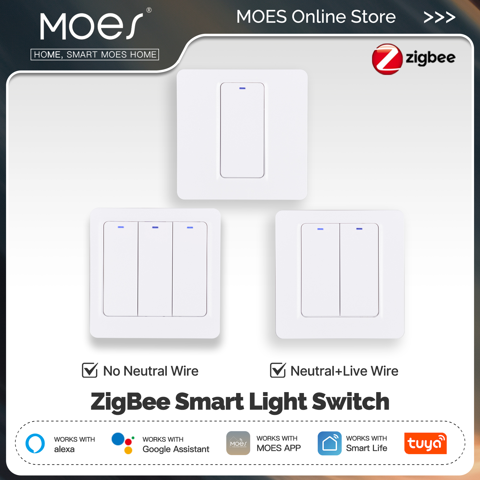 MOES ZigBee Smart Light Switch - огляд і ціна Smart Home Google