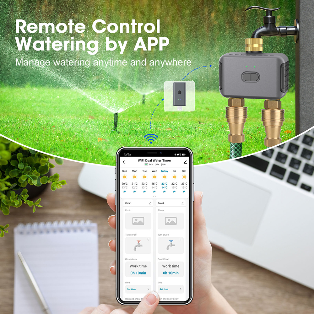 Tuya 2 Zone Watering Timer Gar - огляд і ціна Smart Home Google