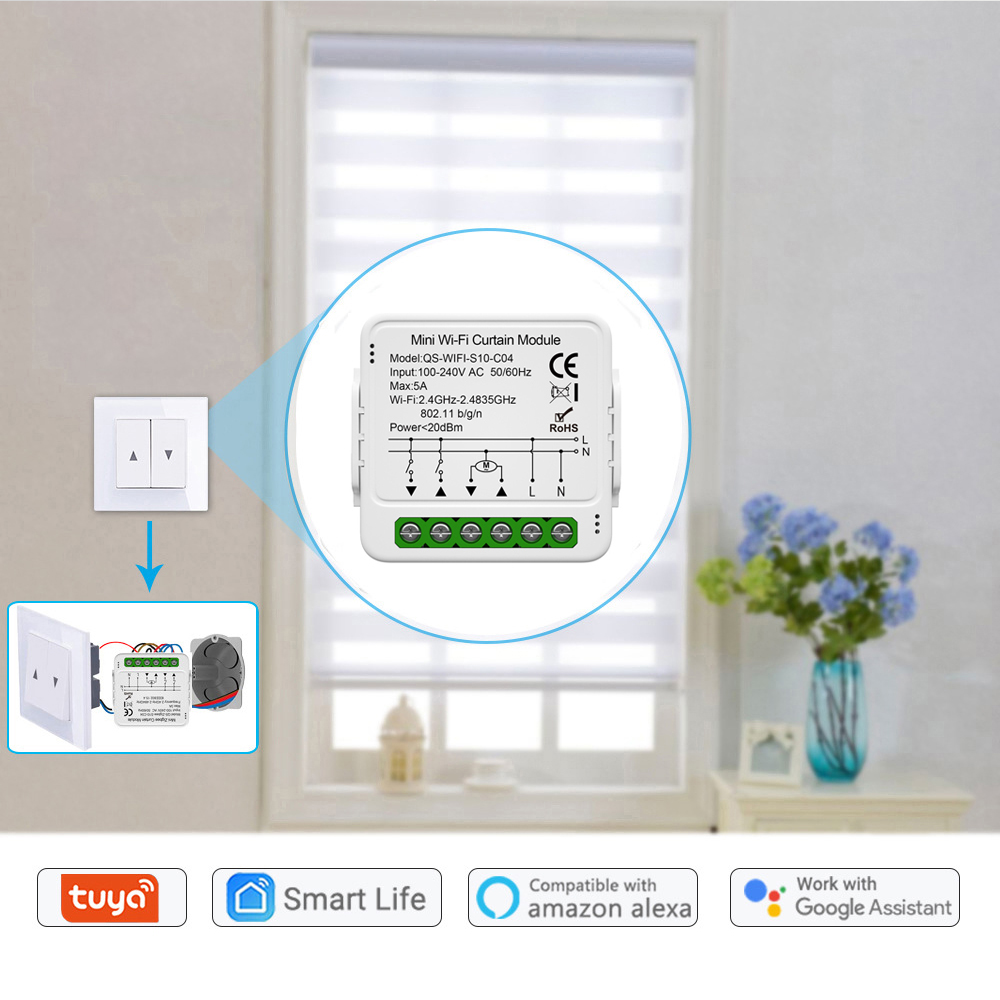 Tuya WiFi Zigbee Smart Curtain - огляд і ціна Curtain Motor