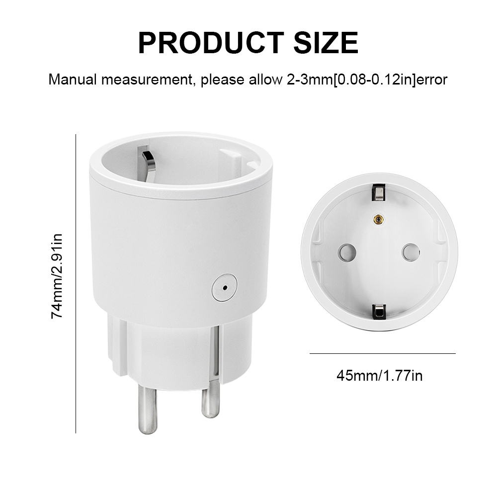 Tuya 10A Smart Plug WiFi EU Po - огляд і ціна Smart Home Voice Assistant